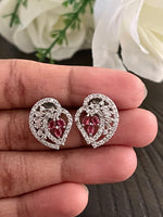 CZ mango small stud earrings