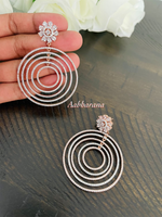 CZ trendy earrings