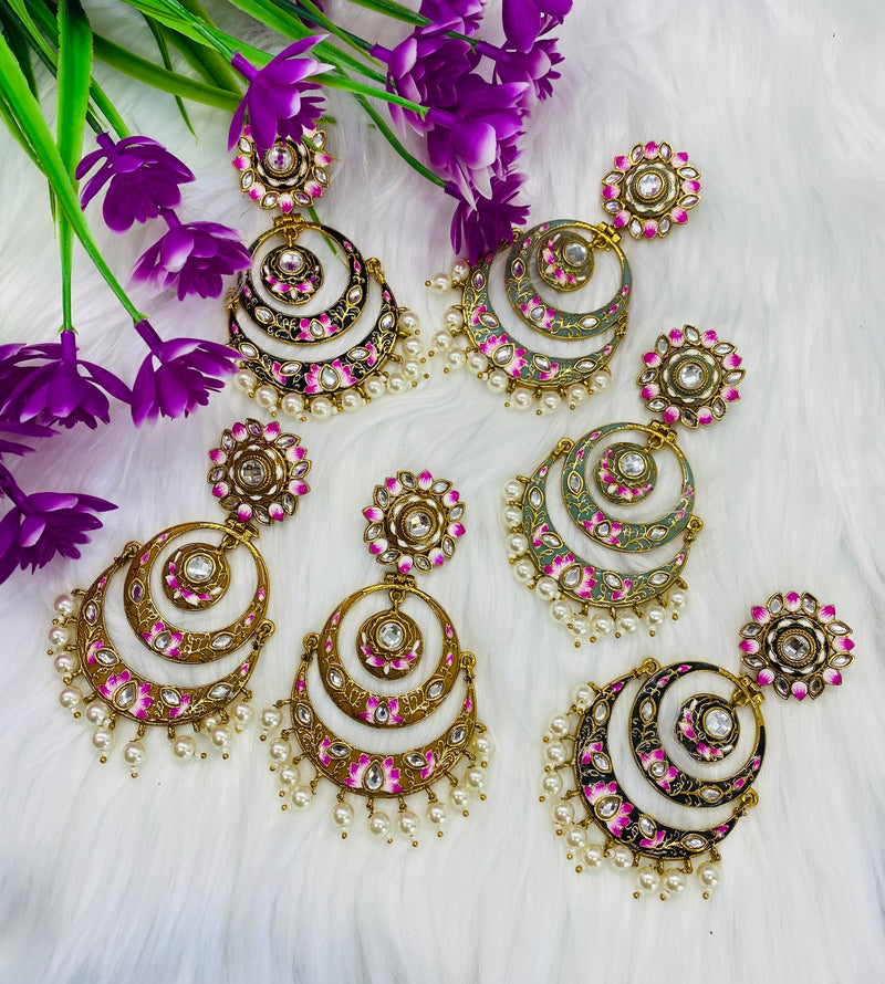 Designer chandbali design earrings