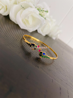 Kundan jadau bird bracelet