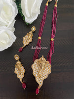 Ganesha kundan mid-length chain